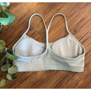 Lululemon Flow Y Nulu Longline Bra  Light Support Hot Green Size 10 Padded